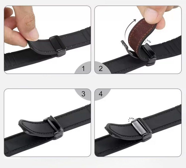 Armbänder & -reifen: Leder und Silikon armband für Fitbit Versa 3 4 Sense – Neu und originalverpackt aus Lausanne von WATCH-WORLD 3