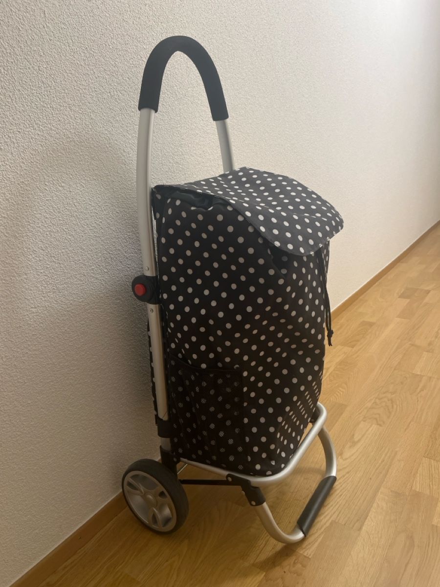 Altro per la casa: Einkaufstrolley Polka Dots schwarz, ungebraucht  – Nuovo (secondo la descrizione) da Uznach venduto da Apuutze