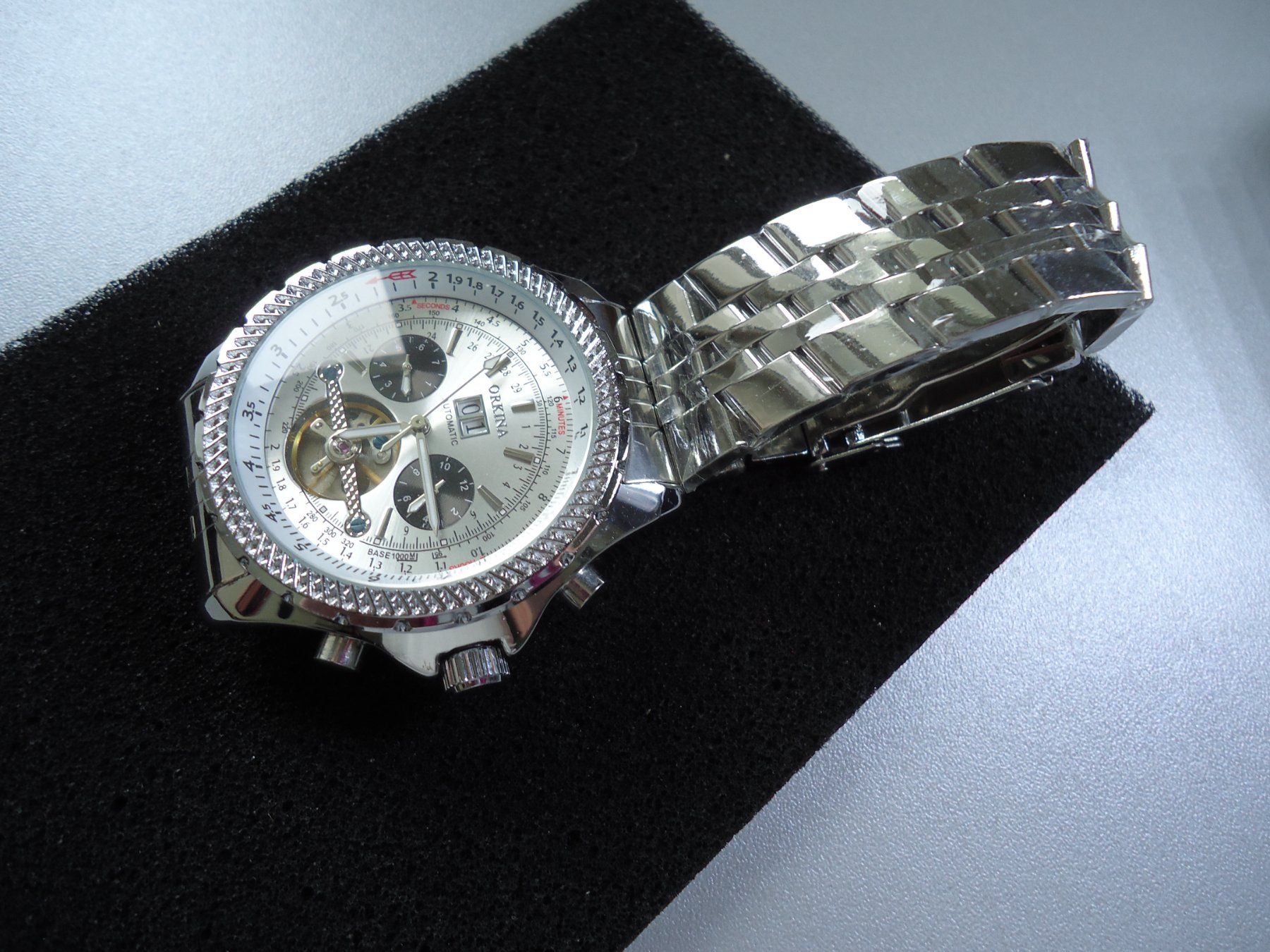 Orologi: Armbanduhr Autiomatic Stahl – Nuovo e nell'imballaggio originale da Hinterkappelen venduto da Roku5