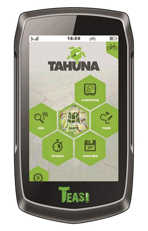 TEASI Pro - Fahrrad- & Wandernavigation Europa Mit Bluetooth , Schwarz