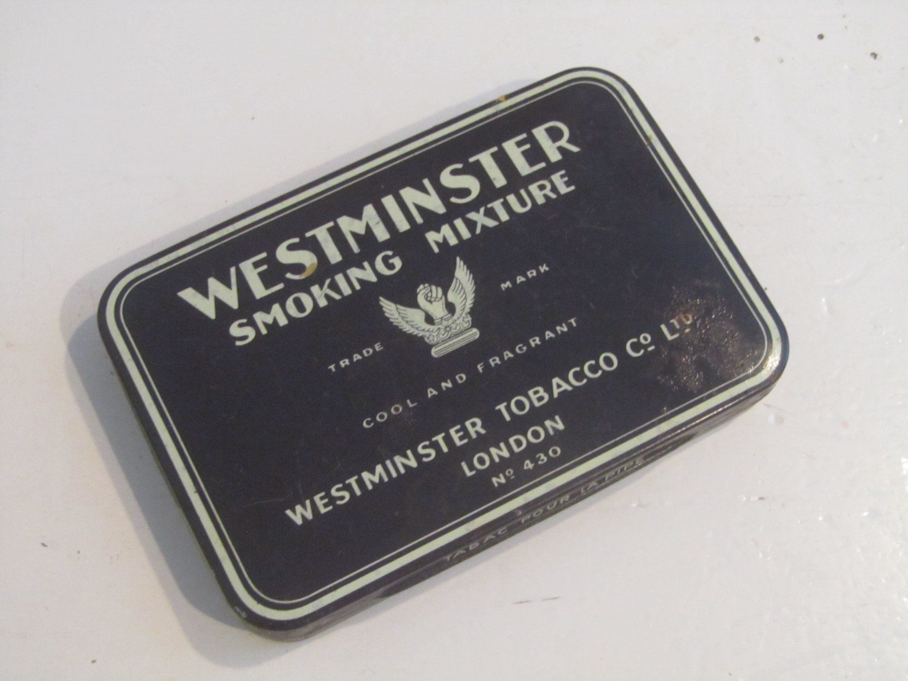 Barattoli: Westminster Smoking Mixture Tabakdose London – Usato da Seengen venduto da mikelele