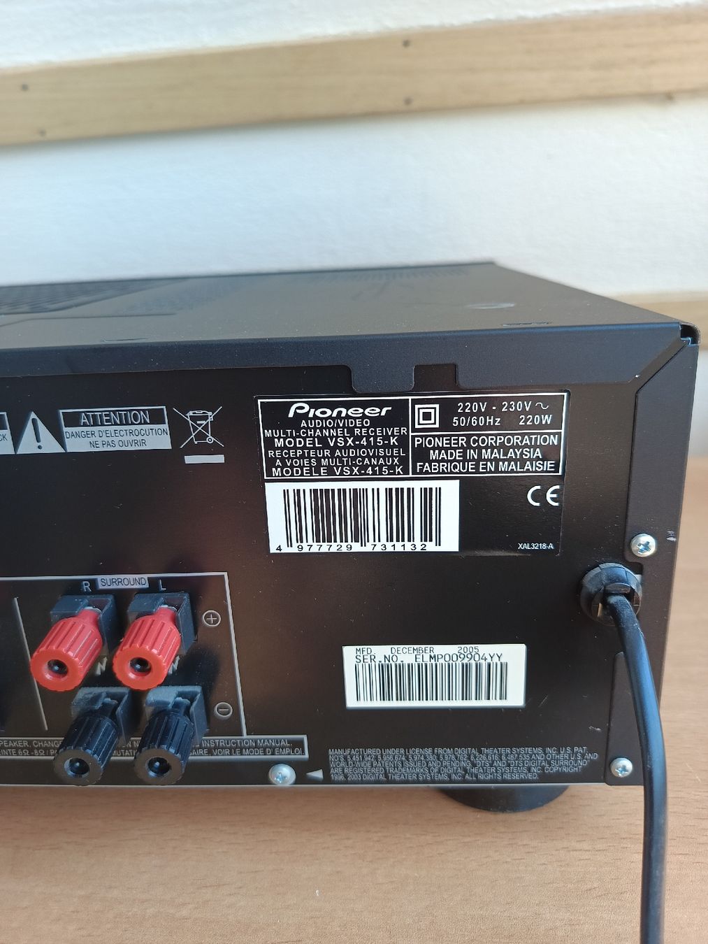 Pioneer Ricevitori: Pioneer Receiver VSX 415 – Usato da Steffisburg venduto da zulg03 5