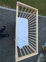 Fillikid Beistellbett / Babybett mit Rollen inkl. Matratze