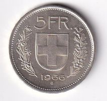 5 Franken 1966 fast unz