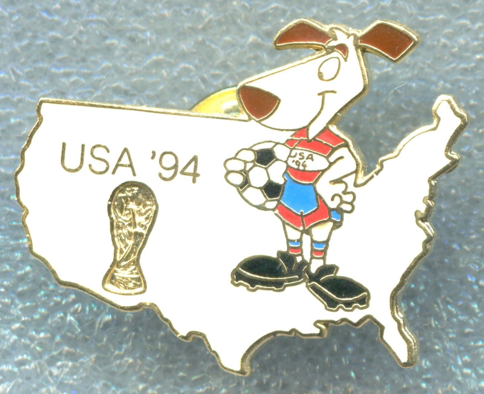 Plaketten & Abzeichen: WM USA '94  Maskottchen  – Gebraucht aus Winterthur von Sammleroase