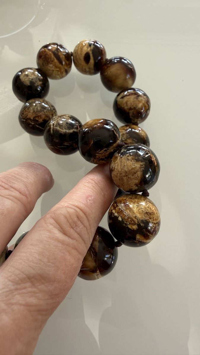 Catenine: Gigantische Bernsteinkugel-Kette, 103 g – Nuovo e nell'imballaggio originale da Ebikon venduto da Leonidas2 8