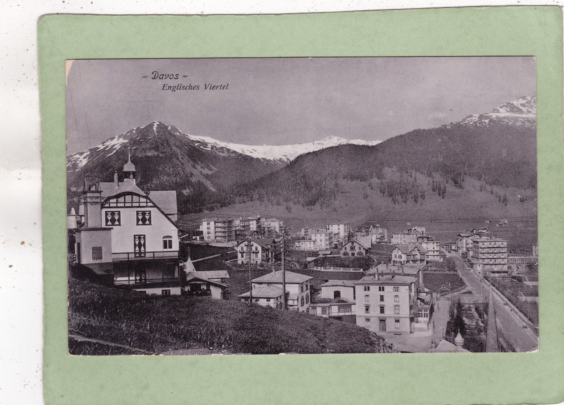 Cartoline postali: Davos Englische Viertel 1910 – Usato da Herisau venduto da Lisegrat2008