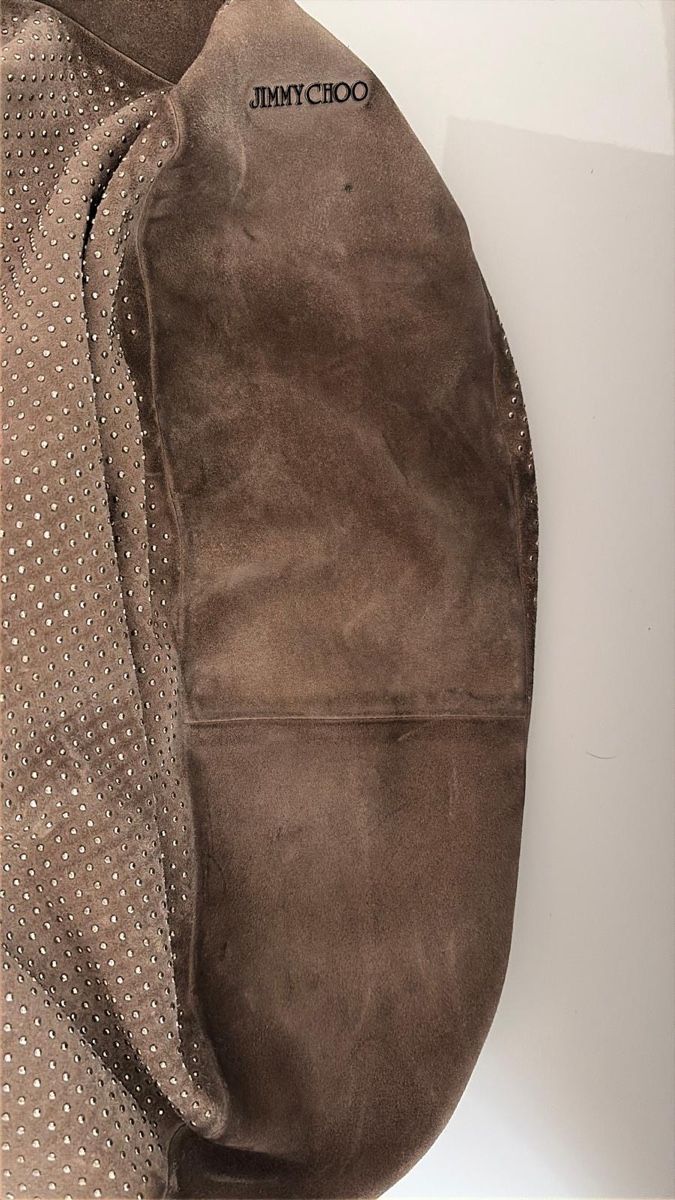 Jimmy Choo Borse da donna: Jimmy Choo Suede Hobo Beige Studs – Nuovo (secondo la descrizione) da Zürich venduto da koc_6l5j 6