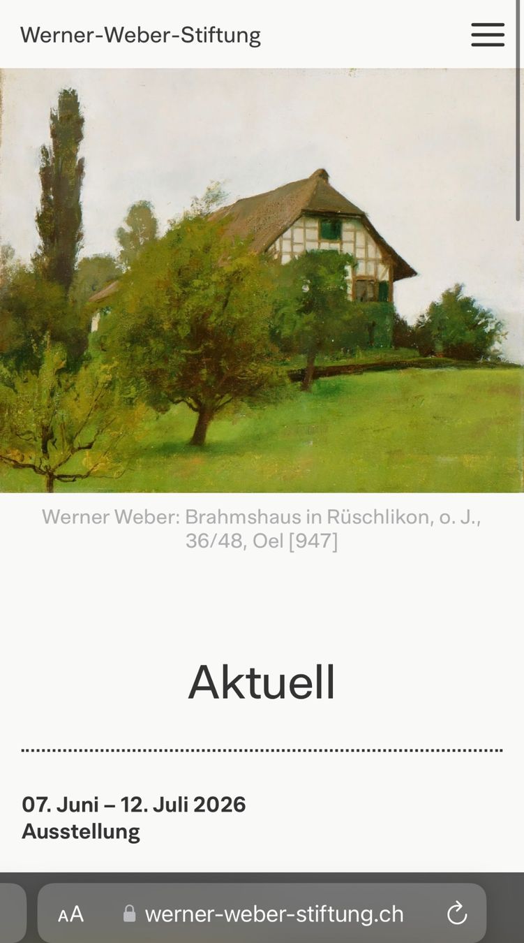 Dipinti: Werner Weber (1892 - 1977) – Usato da hittnau venduto da Kunstkopf 3