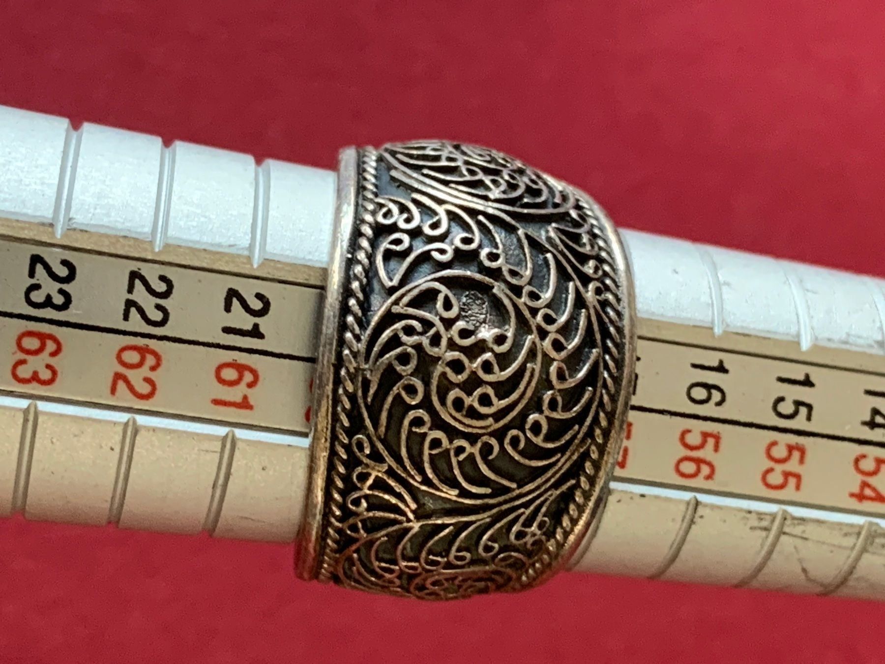 Ringe: Bauchiger silberring ornament (rg 60) – Gebraucht aus Dittingen von Bijoubelle 5