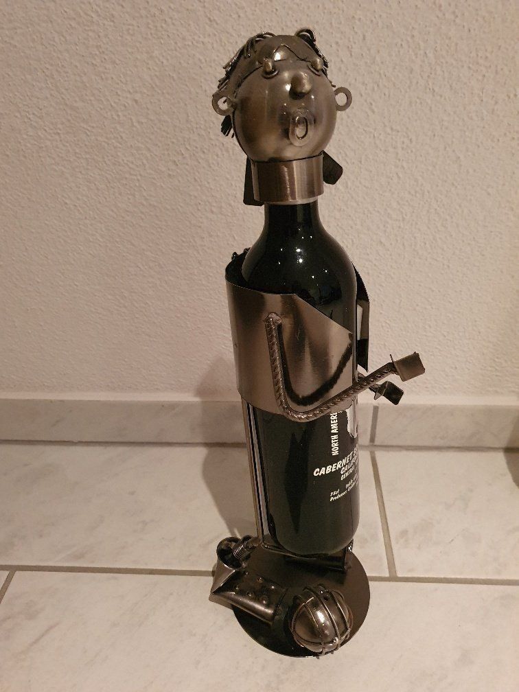 Statuette: Fussballer Weinflaschenhalter – Usato da Buttisholz venduto da sico20 1