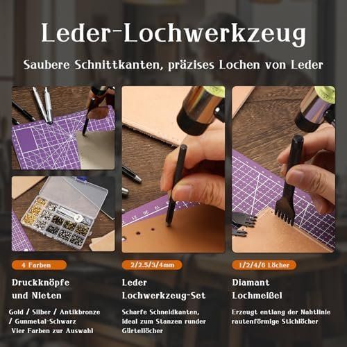 Tutti gli attrezzi: Leder Werkzeug Set – Nuovo e nell'imballaggio originale da Hundwil venduto da Pakethase 5