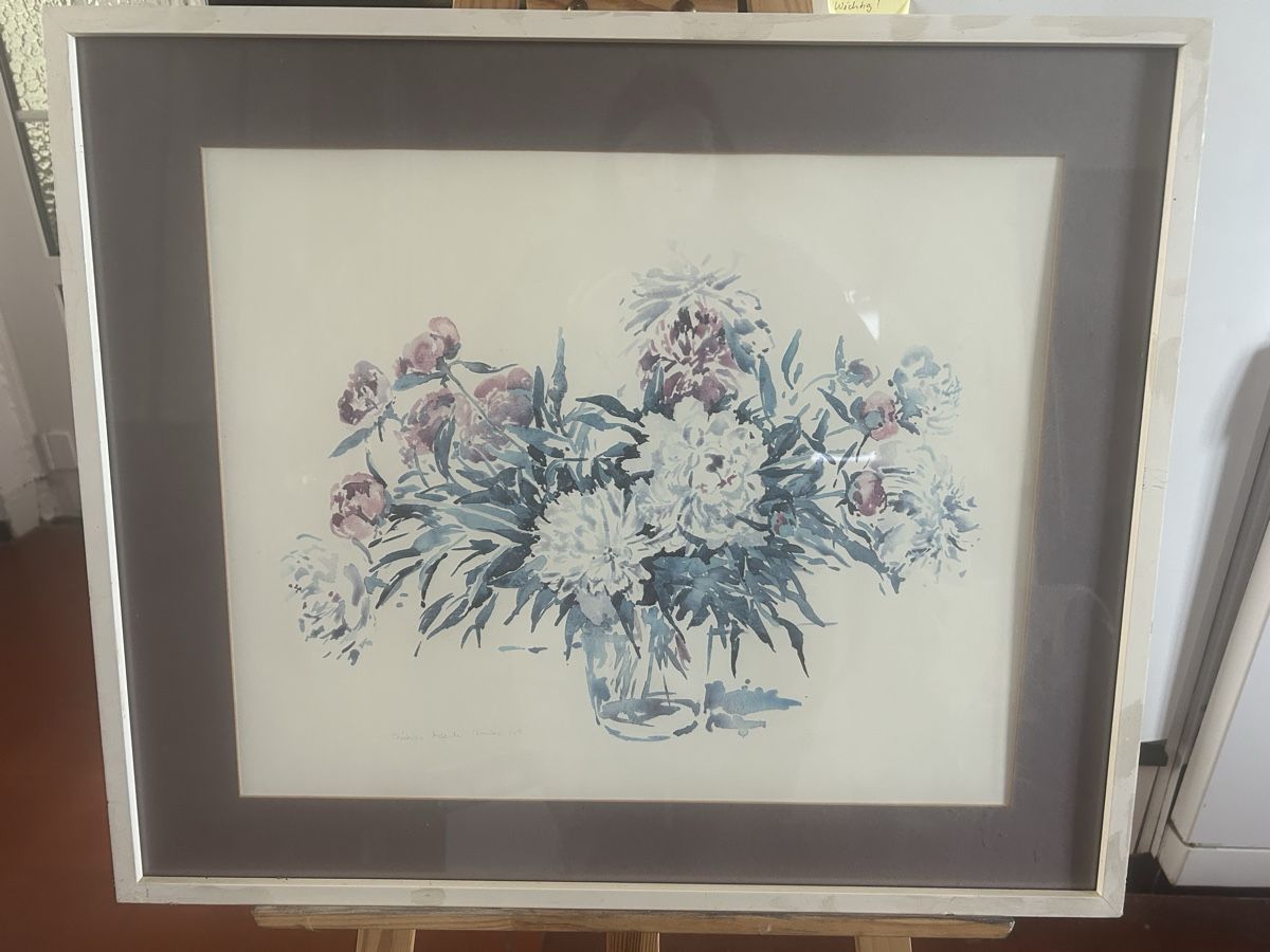 Dipinti: Vintage Blumenbild im Aquarell-Stil  – Usato da Lyss venduto da Secunda-Mano