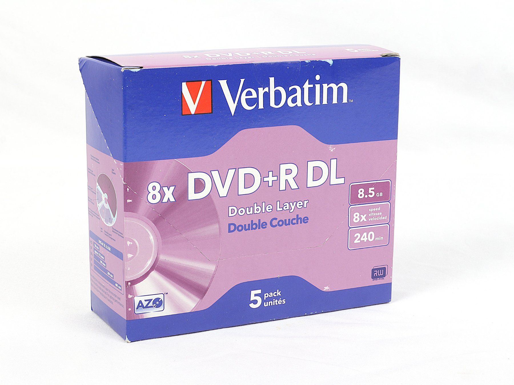 Alle DVDs: VERBATIM 8x DVD+R DL CD Rohlinge – Neu und originalverpackt aus Steinen von Restwert_Steinen