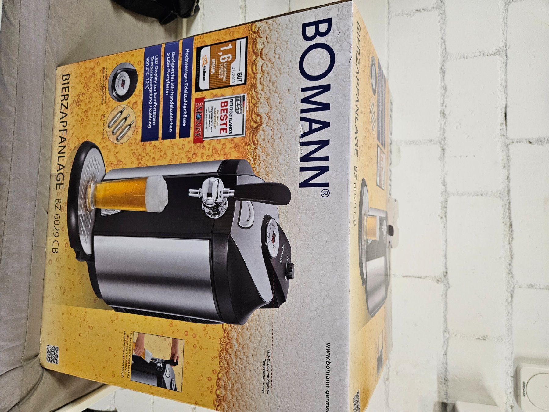 Elettrodomestici da cucina: Bierzapfanlage Bomann BZ 6029 cb – Nuovo e nell'imballaggio originale da Biberist venduto da simsalabim04