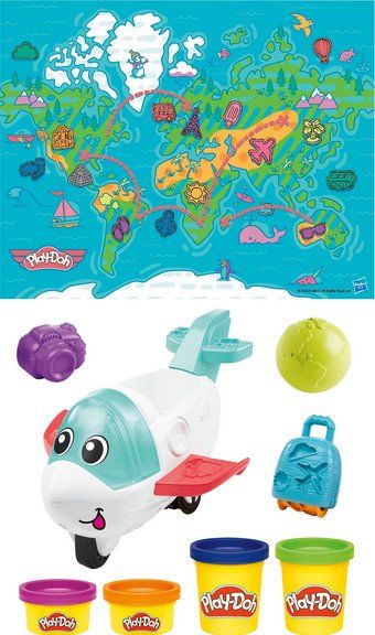 Play-Doh Spielzeuge: Play-Doh Flugi, das Flugzeug 4 Dosen Knete – Neu und originalverpackt aus Oensingen von Liquidations-Shop 2