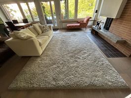 Teppich weiss/beige