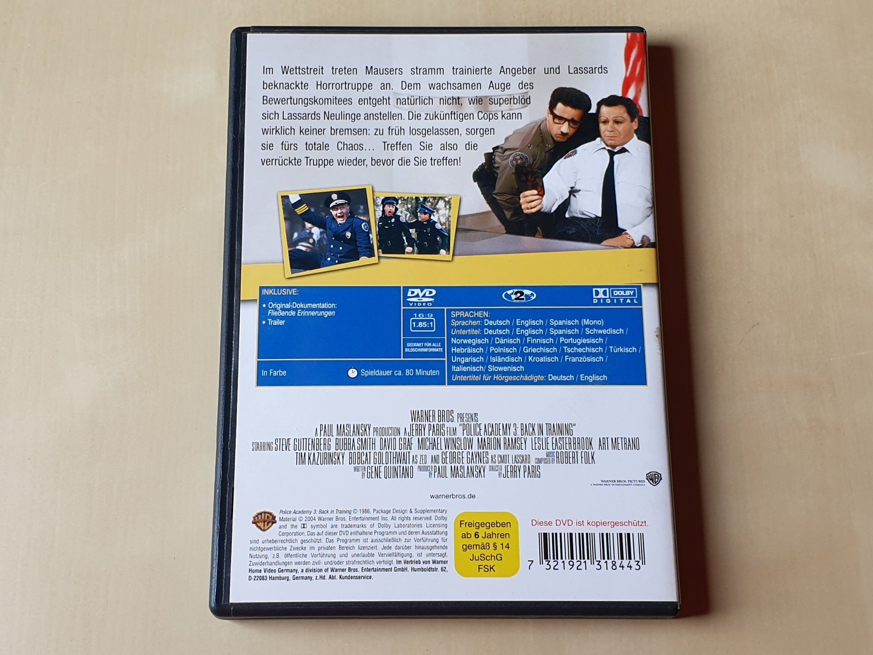 Tutti i DVDs: Police Academy 3 – Usato da Stansstad venduto da collectorsshop 1
