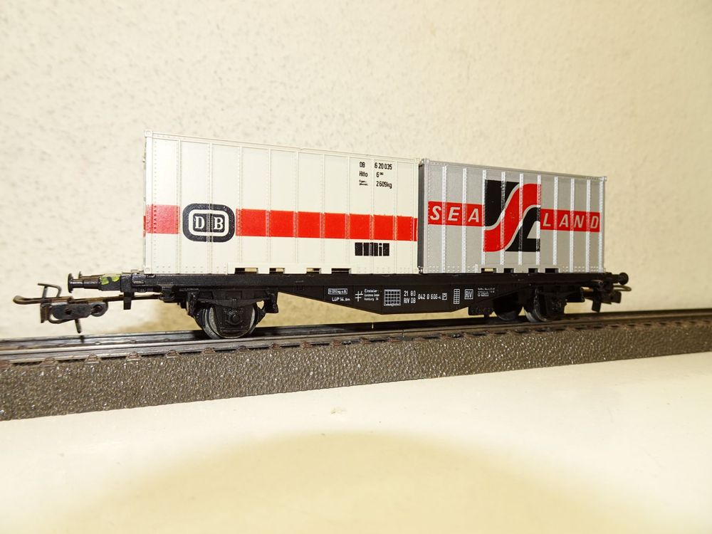 Märklin Güterwagen DB 6064 Containerwagen HO 4668 Kaufen auf Ricardo