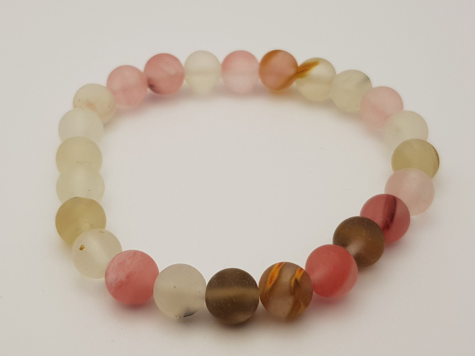 Bracciali & Braccialetti: Armband Edelstein geeister Achat – Nuovo e nell'imballaggio originale da Menziken venduto da Zyropa
