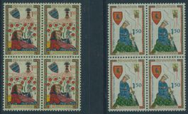 FL - 1961 - Minnesänger I - Viererblock - postfrisch **