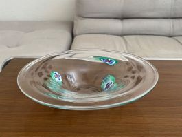 Murano Glasschale mit Millefiori-Dekor, Ø 28 cm