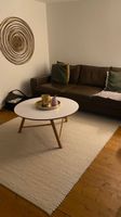 Couchtisch 70 cm/Weiss/helle Eiche