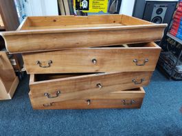 Alte Schubladen, grosse Schubladen, Schubladen aus Holz