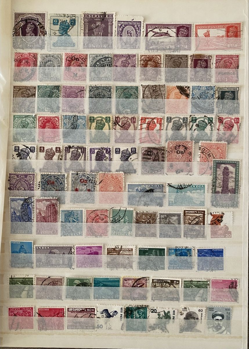 Tutti i francobolli: 154 timbres - Inde – Usato da Petit-Lancy venduto da Solcarm