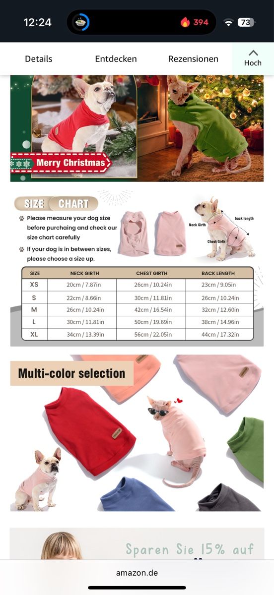 Bekleidung: Hunde/Katzen Pullover, warm, weich, Winter, Gr. M – Neu und originalverpackt aus Zürich von Kristl_von_der_Post 2
