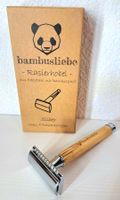 Bambusliebe Rasierhobel Silber, neu, inkl. 5 Klingen