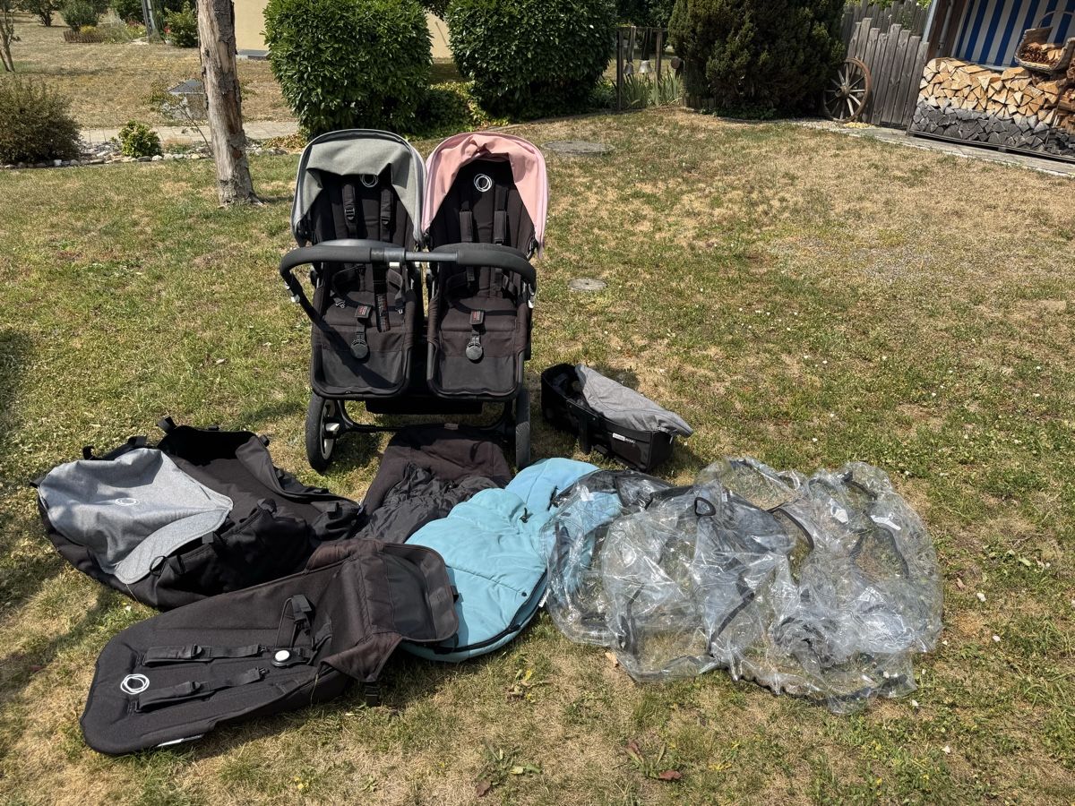 Bugaboo Carrozzine: Bugaboo Donkey Geschwister/Zwillings-Kinderwagen – Usato da Beringen venduto da Haechi9691