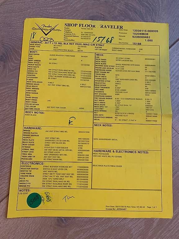 Fender Strumenti musicali: Fender Custom Ltd relic Strat Dual Mag -Like new – Usato da Begnins venduto da yin_2k7m 4