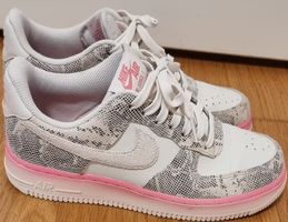 Nike Air Force 1 Sneaker weiss Schlangenmuster