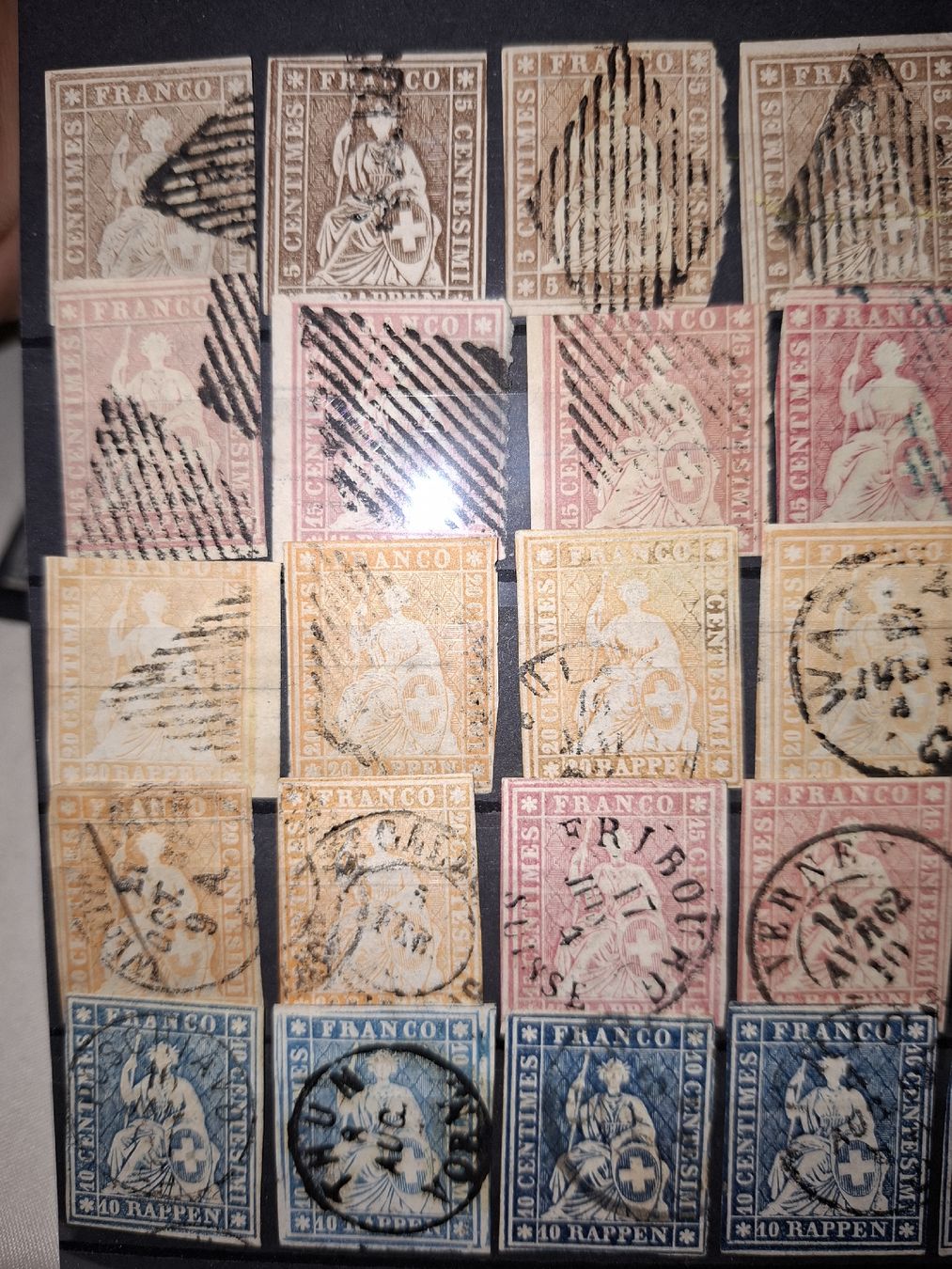 Tutti i francobolli: Strubel Lot 45 Stk.  – Usato da Balgach venduto da SIMEON27 1