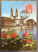 1965 - Zurich  Postkarte Grossmünster