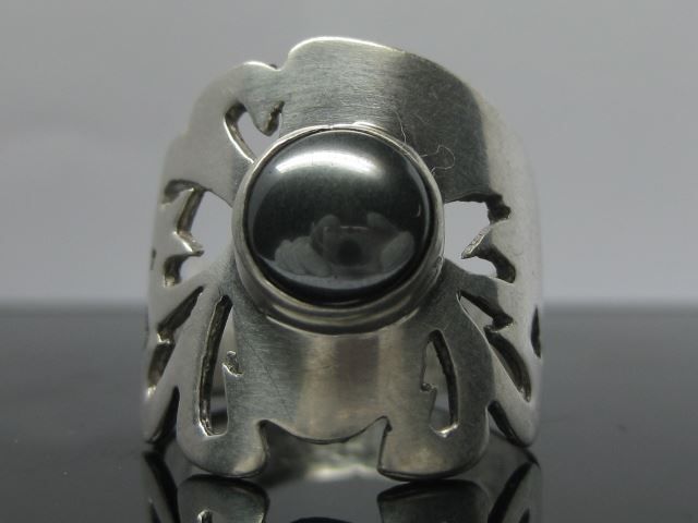Anelli: spezieller Vintage Silber Ring 925 Hämatit Gr. 55 – Usato da Ermatingen venduto da Decovin 3