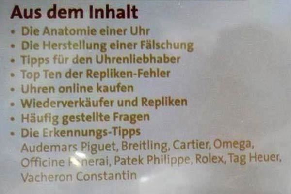 Libri: Der Luxusuhren Report Echt oder falsch? Uhren Kauf Ratgeber – Nuovo e nell'imballaggio originale da Basel venduto da 4056BS 2
