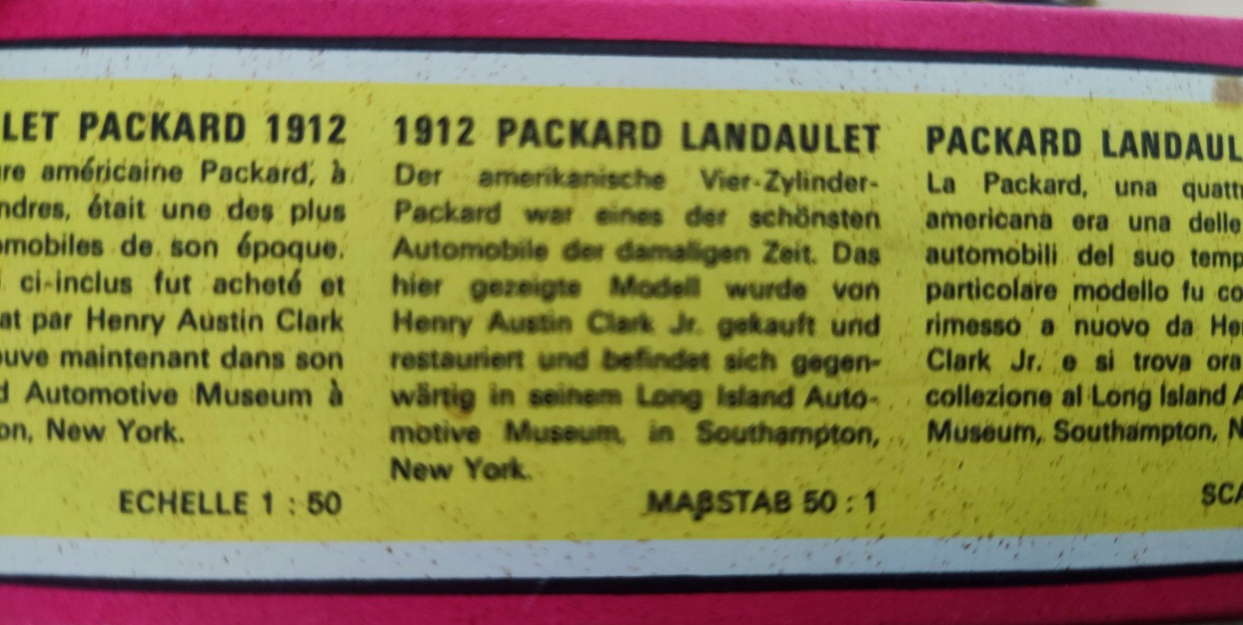 Matchbox Modellini d'auto: Y-11 MATCHBOX 1912 PACKARD LANDAULET – Usato da Chur venduto da Nisami 5
