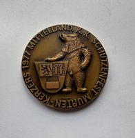 1977 Schützenmedaille Murten-Kerzers 50 mm unz