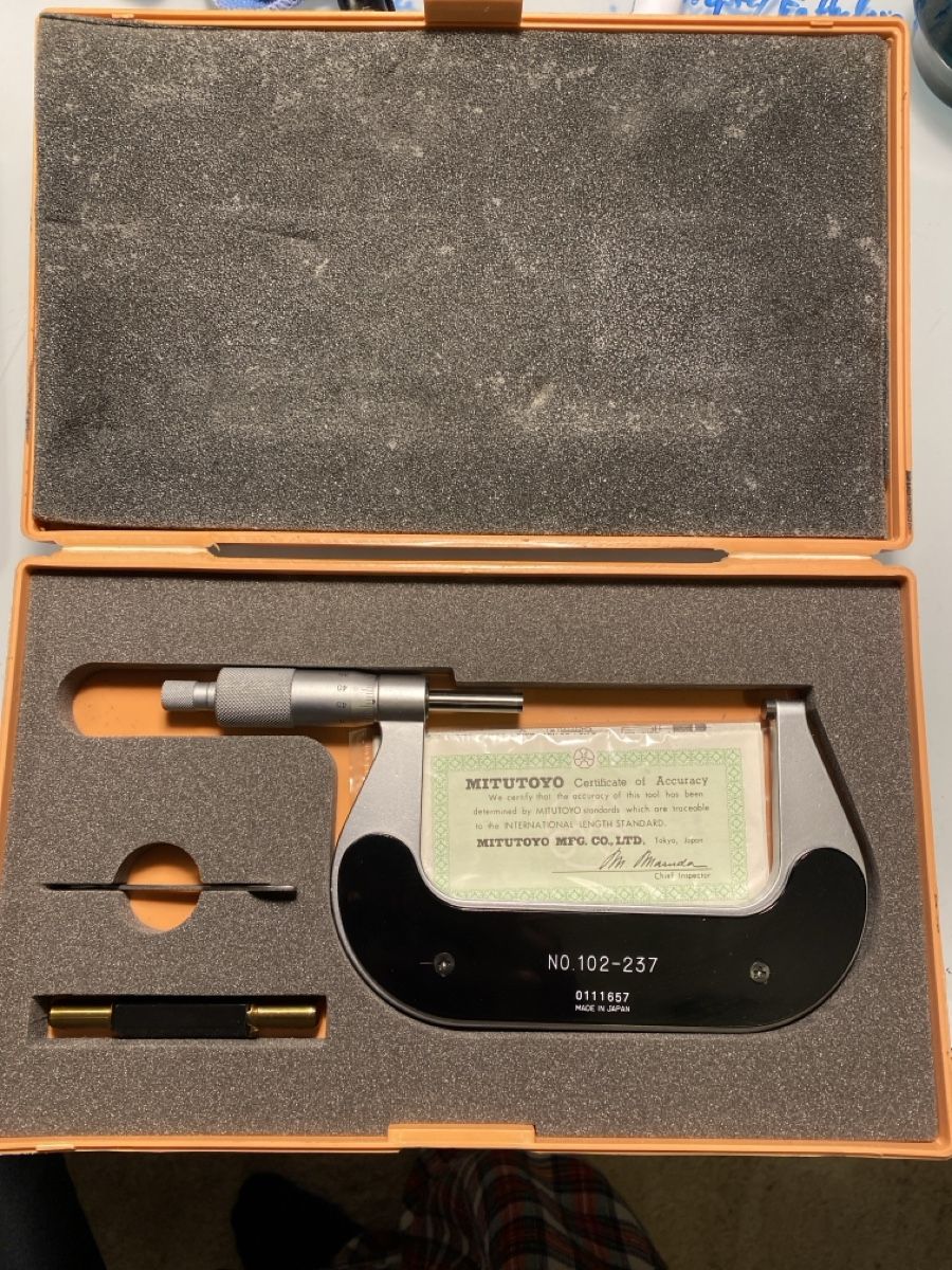 Mitutoyo Misurare: Mitutoyo Mikrometer/Bügelmessschraube 75-100mm – Usato da Küsnacht ZH venduto da qn8_5xp8 5