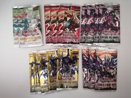 Lot de boosters yu gi oh vides