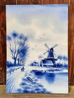 Keramikplatte Delft blau