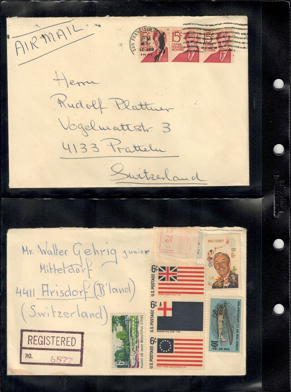 Alle Briefmarken: USA Ganzsachen und Ansichtskarten – Gebraucht aus Pratteln von Wildtulpe 5