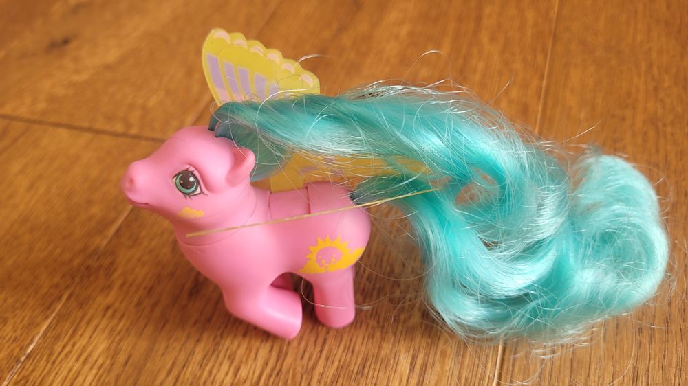 VINTAGE 1982 HASBRO MY LITTLE PONY BLUE/PURPLE STARS