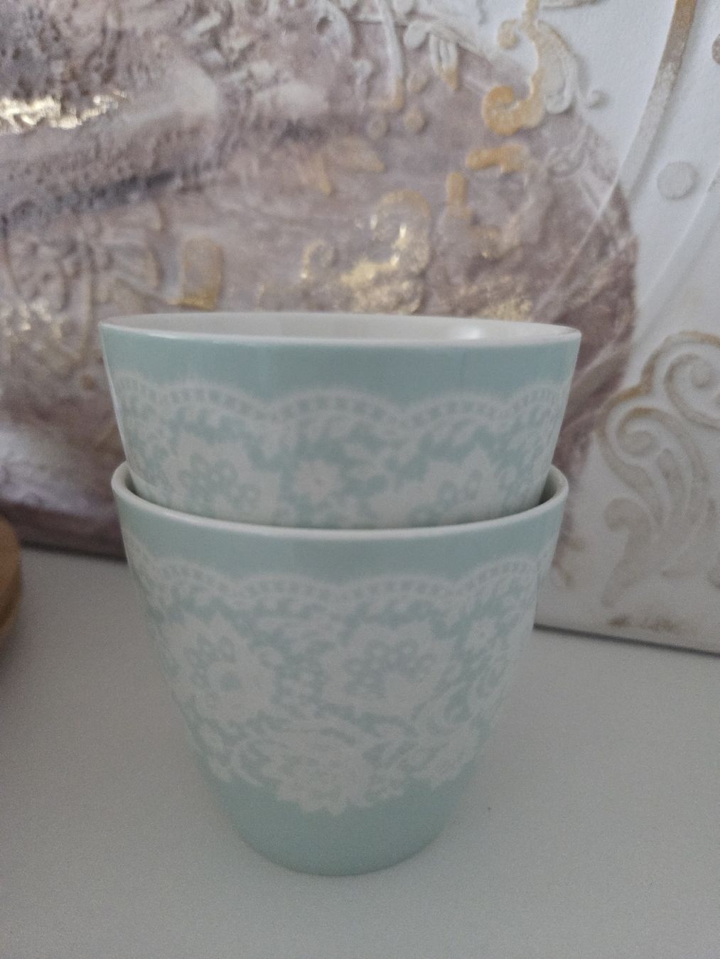 Greengate Tazze: greengate 2 Cups mint mit Verzierung  – Nuovo (secondo la descrizione) da Arni AG venduto da Lori73
