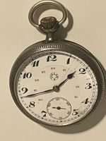 ancien Montre de poche Omega, vintage, argent,