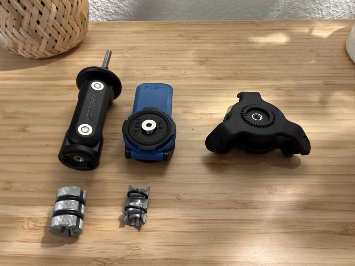 Quad Lock Support: QUADLOCK Motorcycle Fork Stem Mount + Vibration Dampener – D'occasion à Luzern par Jack_flow26 2