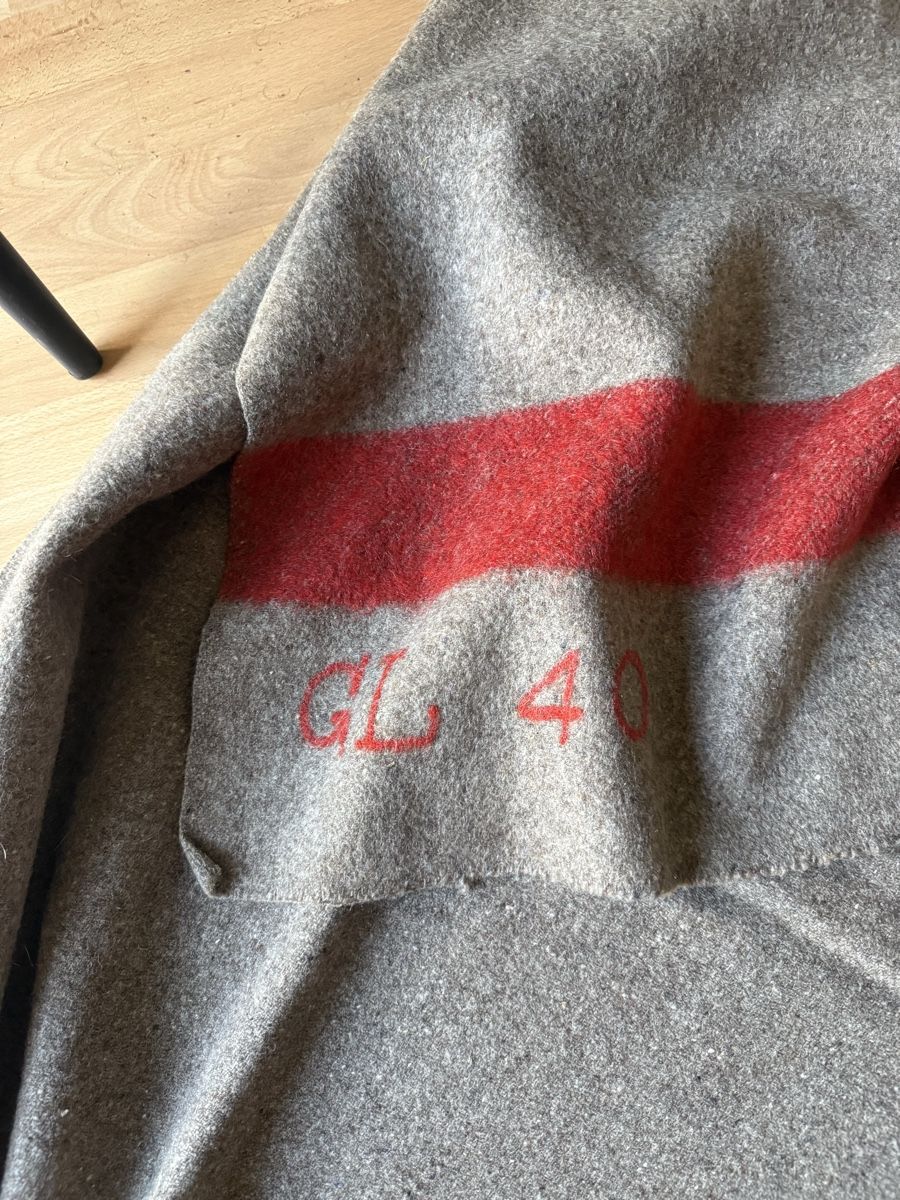 Schweizer Armee Coperte: Militärdecke Schweiz K+T  GL 40 – Usato da Grossaffoltern venduto da hobel28 2