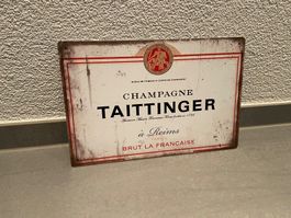 CHAMPAGNE TAITTINGER Schild Neu! Nur bei uns erhältlich!!!